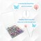 200 Piece Sewing Pins Flat Head Straight Pins with Butterfly and Flower Colored Heads, Long 2.16inch Quilting Pins for Dressmaker, Craft, Sewing Project and DIY Decoration (Butterfly and Flower)